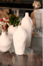 Vaso Decorativo Organic Off White Medio