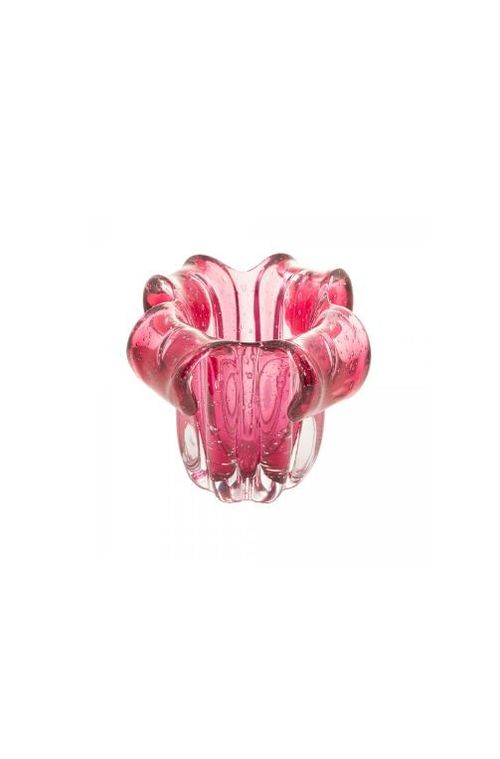 Vaso de Vidro Italy Rosa