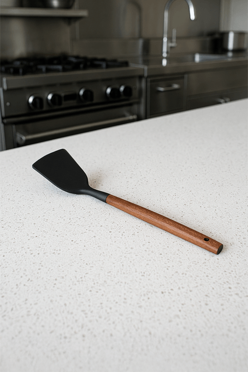 Espátula Pratic Chef em Silicone com Cabo em Madeira