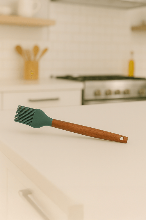 Pincel Pratic Chef em Silicone com Cabo em Madeira