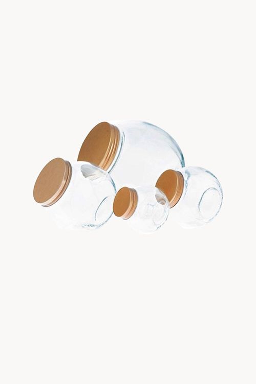 Conjunto de Pote Hermético em Vidro 4 Peças