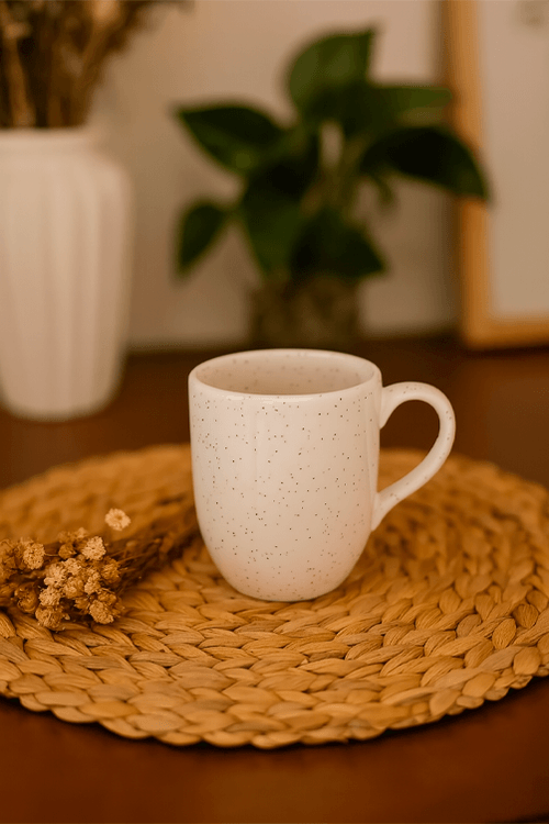 Caneca Flat Chuvisco em Porcelana 350ml