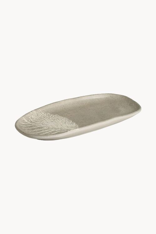 Travessa Oval Rasa Orgânica Seiva em Stoneware
