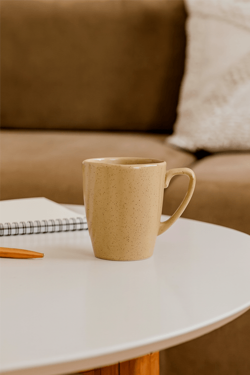 Caneca Slim Organic Sand em Cerâmica 280ml