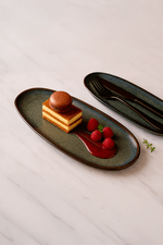Travessa Rasa Mini Oceano em Ceramica
