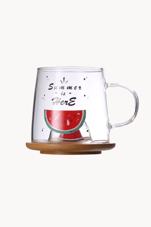 Caneca em Vidro Borossilicato 3D 280ml
