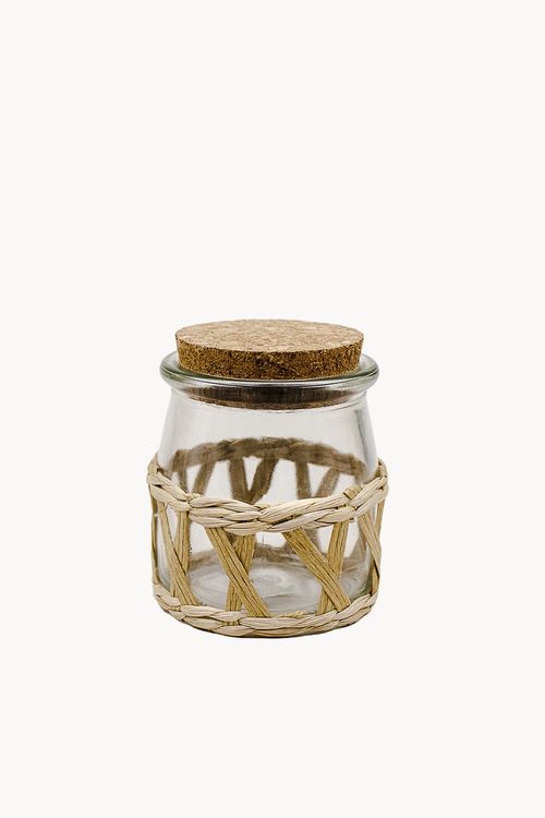 Pote em Vidro com Tampa de Rolha 190Ml