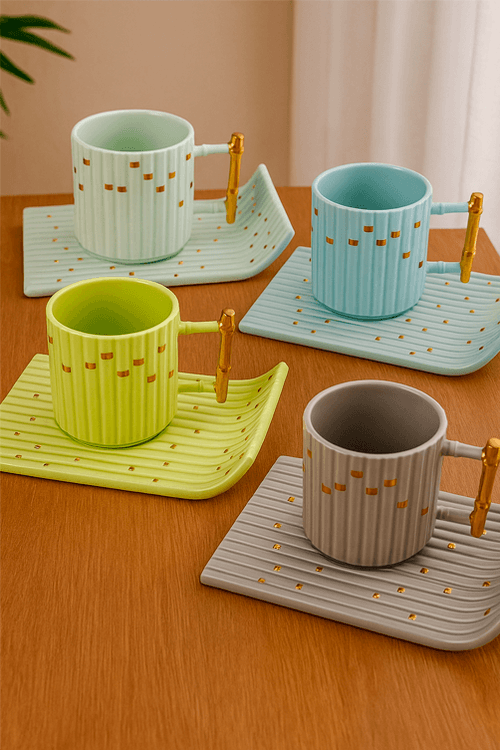Jogo para Café 8 Peças Yume New Bone China 70ml