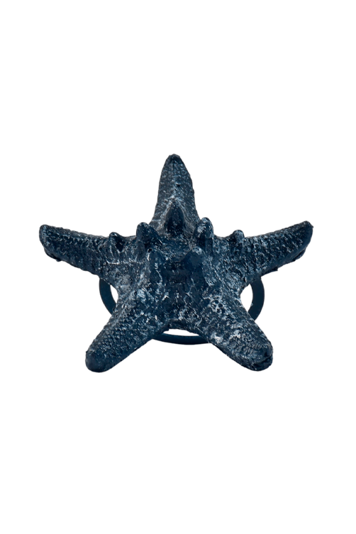 porta guardanapos estrela azul marinho