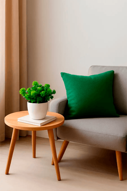 Vaso Decorativo com Planta Artificial 18x9,7cm