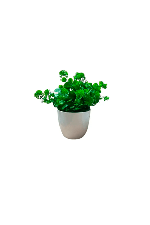 Vaso Decorativo com Planta Artificial 18x9,7cm