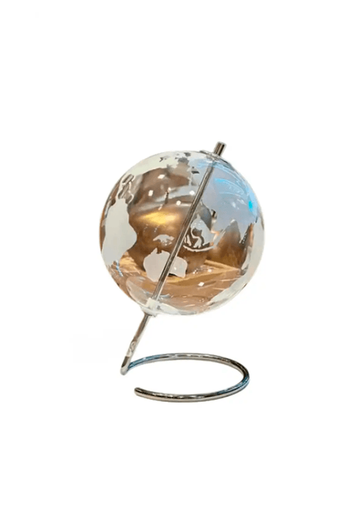 Globo Terrestre Decorativo Giratório Clear