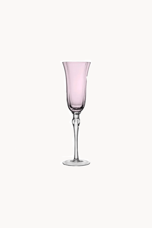 Taça de Champanhe Rosa e Cinza 200ml