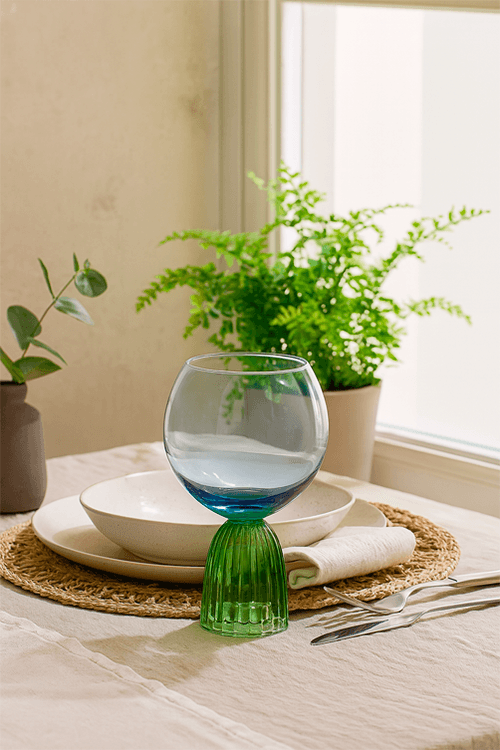 Taça para Àgua Verde e Azul 460ml