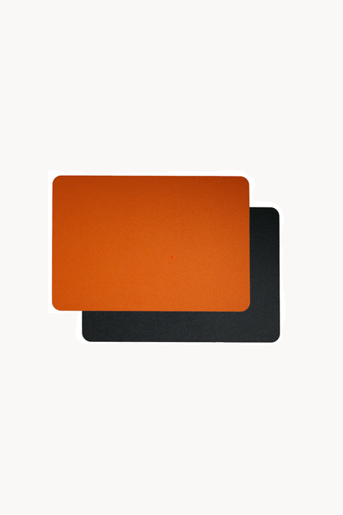 Lugar Americano Premium Dupla Face em Pvc Caramelo e Preto
