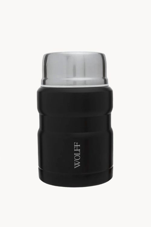 Pote Térmico com  Parede Dupla em Aço Inox com Colher 480ml