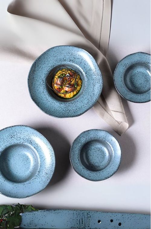 Prato de Massa Orgânico Night  em Stoneware