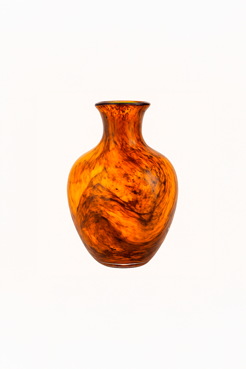 vaso murano marrom1