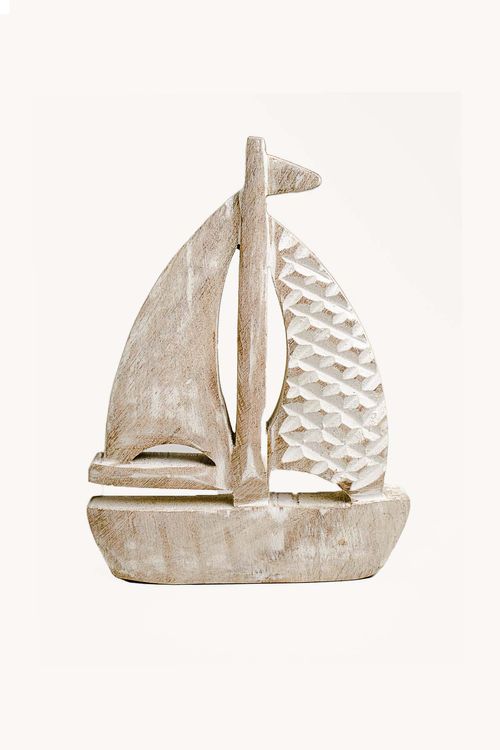 Barco Decorativo em Madeira