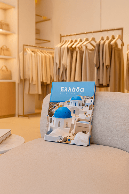 Livro Caixa Santorini em MDF