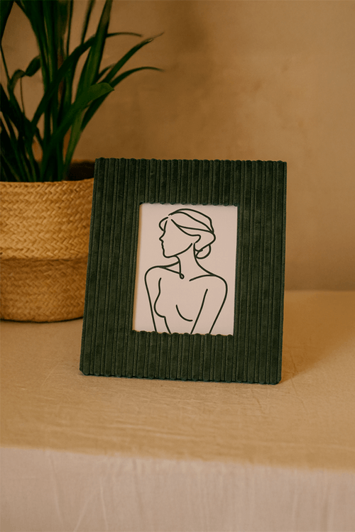 Porta Retrato em Mdf 10x15 com Detalhe em Veludo