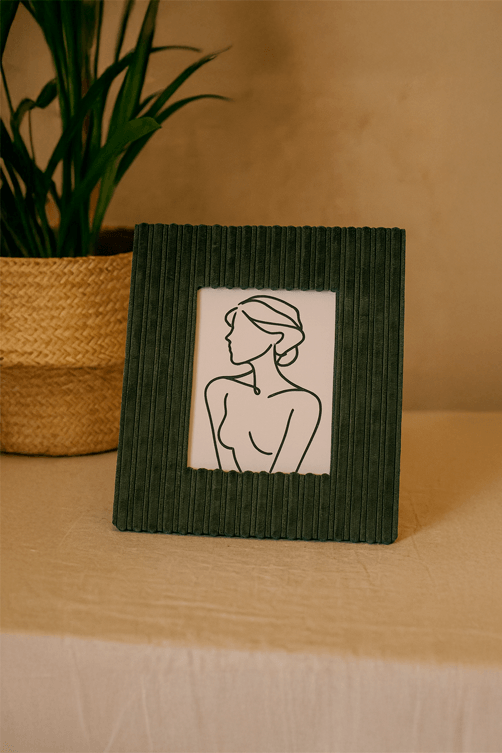 Porta Retrato em Mdf 10x15 com Detalhe em Veludo