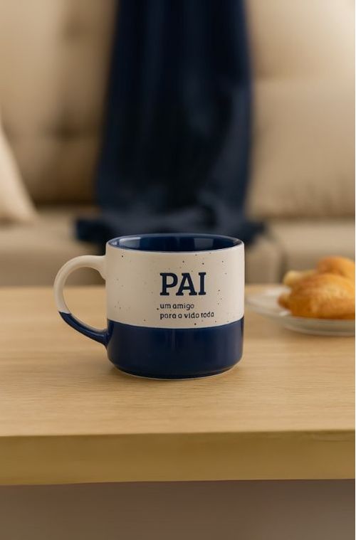 Caneca Stone Pai Amigo em Cerâmica 450ml