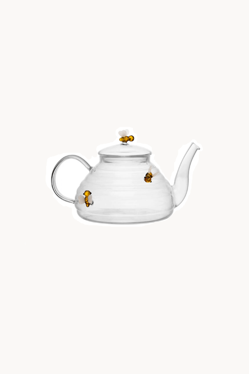 Chaleira de Vidro Borossilicato com Filtro Lovely Bee 650ml