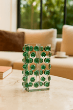 vaso cristal bubble verde1