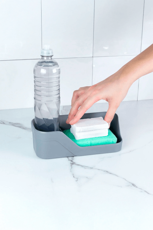 Organizador de Pia Trium Compacto Cinza