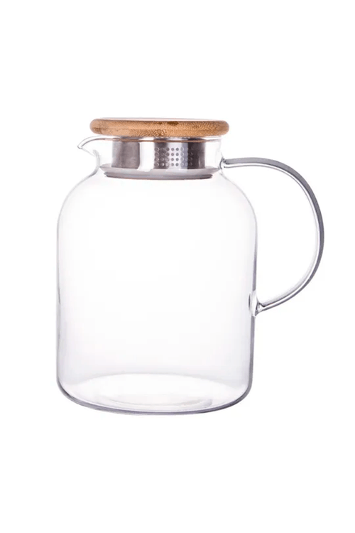 Jarra em Vidro Borossilicato com Tampa Bambu Twinkle 1,8l