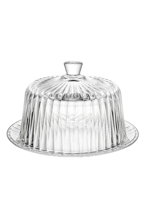 Queijeira Cristal com Tampa Radial