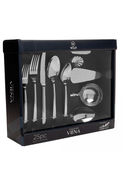 Faqueiro 25 Pecas Viena Aco Inox1