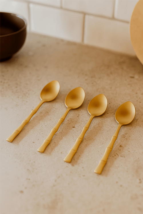 Conjunto de 6 Colheres para Sobremesa Bambu Elegant