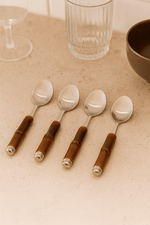 colheres de bambu