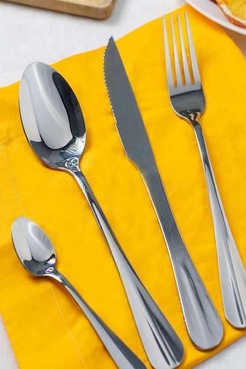Conjunto de Faqueiro em Aço Inox 24 Peças