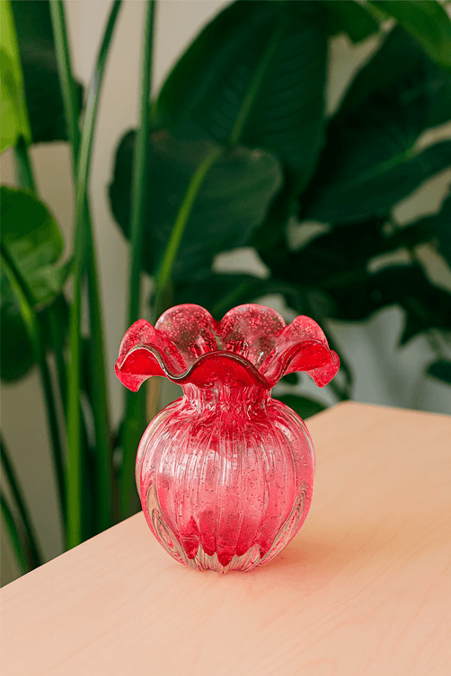 Vaso-de-Vidro-Italy-Rosa-e-Dourado
