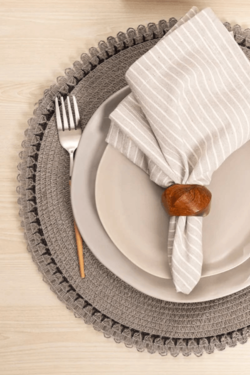 Jogo Americano Avulso Vernon Taupe