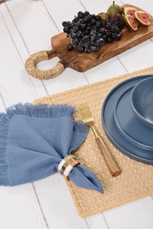 Jogo Americano Nature em Poliéster Palha