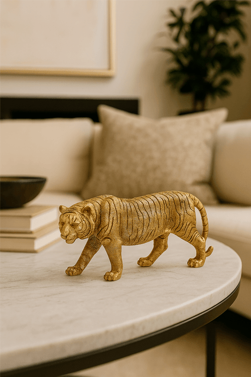 Tigre Decorativo em Resina