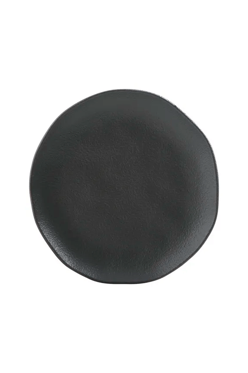 Prato Fundo Organico Preto Matte em Stoneware