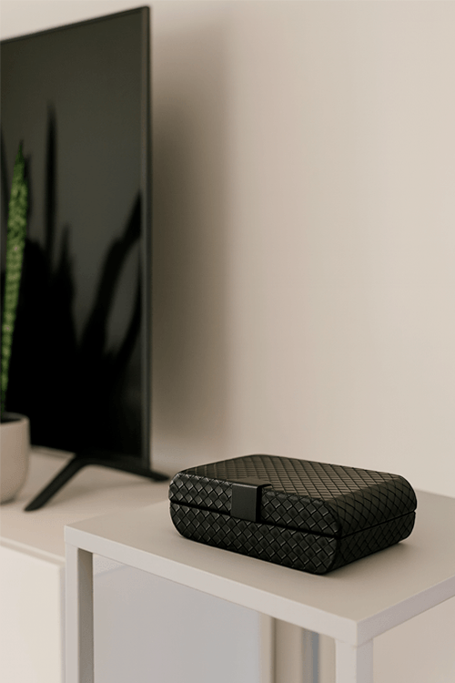 Caixa Decorativa com Revestimento em PU