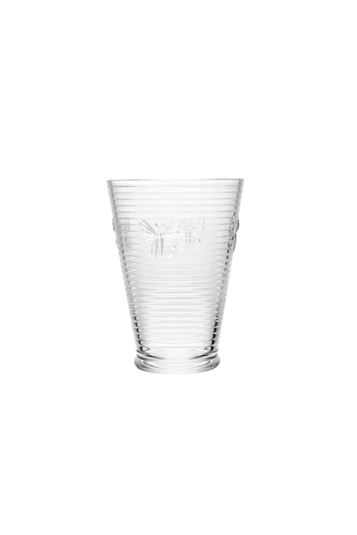 Conjunto de Copos Lines Butterfly em Vidro 4 Peças 350 Ml