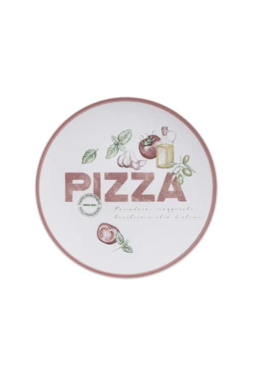 Prato Raso Milano em Porcelana Decorada de Pizza