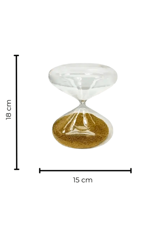 Ampulheta Classica Decorativa em Vidro1