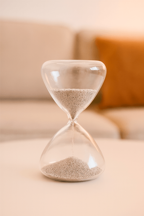 Ampulheta Moderna Decorativa em Vidro 30 Minutos3