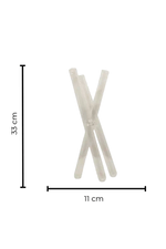 Vaso 3 Tubos de Vidro Minimalista