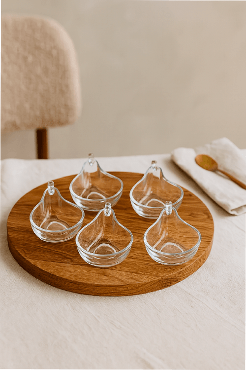 Conjunto para Sobremesa Pearl em Vidro 165ML