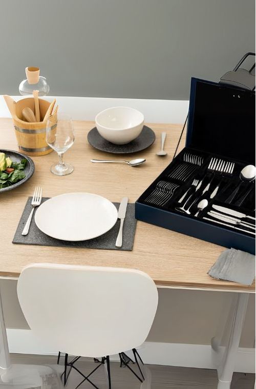Faqueiro 101 Peças de Aço Inox Viena