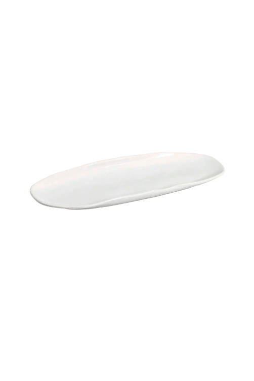 Travessa Oval Rasa Organico New White em Stoneware